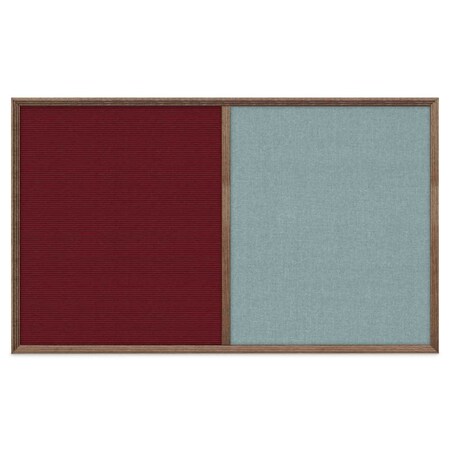 United Visual Products Slim Style Indoor Enclosed Corkboard, 18 UV501SC-WHITE-BUFF